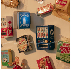 New Home Accessories Japan 711 Family Lawson Light Sign Fridge Magnets Creative Miniature DIY Magnetic Decorations