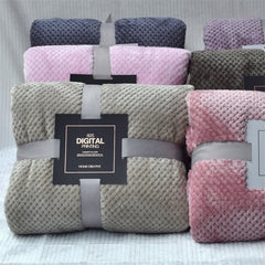 Thick Soft Fleece Baby Blanket – Newborn Swaddle & Stroller Cover