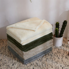 Thick Soft Fleece Baby Blanket – Newborn Swaddle & Stroller Cover