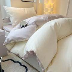 2025 Modern Simple 4-Piece Bed Sheet & Quilt Cover Set
