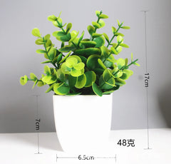 Artificial Eucalyptus Bonsai Potted Plant – Indoor & Outdoor Decor