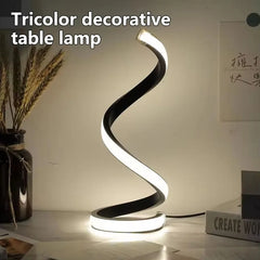 2025 LED Modern Deformable Spiral Bedside Table Lamp