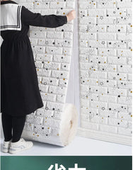 3D Foam Brick Wall Panels – Self-Adhesive Waterproof Wall Decals