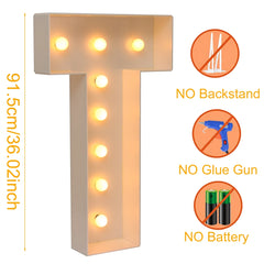 91.5cm Giant LED Letter Light Frame Box – DIY Party Decor
