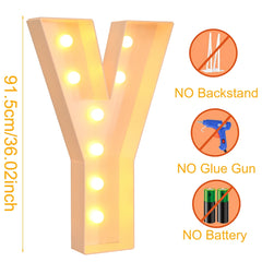 91.5cm Giant LED Letter Light Frame Box – DIY Party Decor