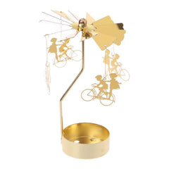 Metal Rotating Candle Holder – Christmas & Party Decoration