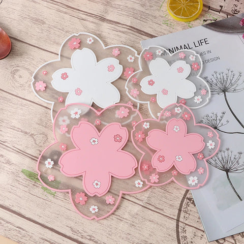 Cherry Blossom Heat Insulation Non-Slip Coaster & Dining Table Mat