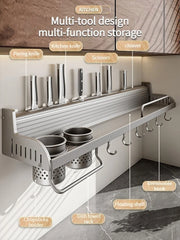 Kitchen Spice & Knife Holder with Spoon and Chopstick Organizer