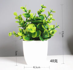 Artificial Eucalyptus Bonsai Potted Plant – Indoor & Outdoor Decor