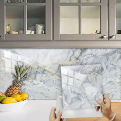 Thickened Self-Adhesive Marble Floor & Wall Stickers – 10/30/50 PCS