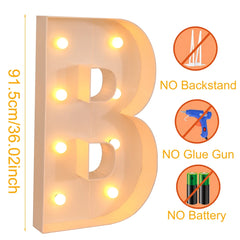 91.5cm Giant LED Letter Light Frame Box – DIY Party Decor