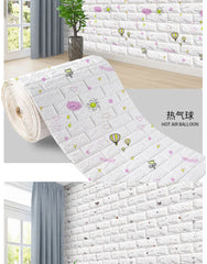 3D Foam Brick Wall Panels – Self-Adhesive Waterproof Wall Decals