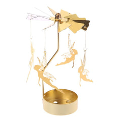 Metal Rotating Candle Holder – Christmas & Party Decoration