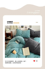 Winter Milk Fleece 4-Piece Flannel Bedding Set