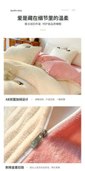 Thick Velvet Winter Duvet Cover – Solid Color Soft Quilt Cover
