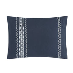 Navy 12-Piece Queen Bed in a Bag Comforter Set with Sheets & Pillows