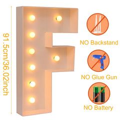 91.5cm Giant LED Letter Light Frame Box – DIY Party Decor