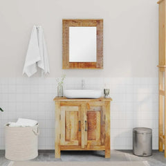 Solid Mango Wood Bathroom Furniture Set