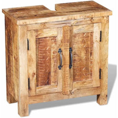 Solid Mango Wood Bathroom Furniture Set