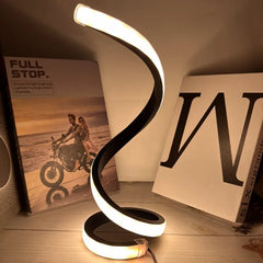 2025 LED Modern Deformable Spiral Bedside Table Lamp