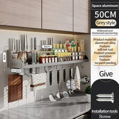 Kitchen Spice & Knife Holder with Spoon and Chopstick Organizer