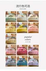 Thick Velvet Winter Duvet Cover – Solid Color Soft Quilt Cover