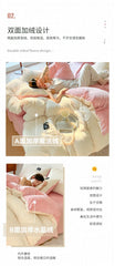 Thick Velvet Winter Duvet Cover – Solid Color Soft Quilt Cover