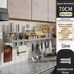 Kitchen Spice & Knife Holder with Spoon and Chopstick Organizer