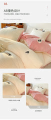 Thick Velvet Winter Duvet Cover – Solid Color Soft Quilt Cover