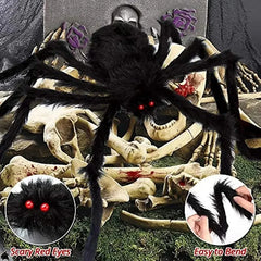 Giant Plush Halloween Spider Decoration – 30 to 200cm