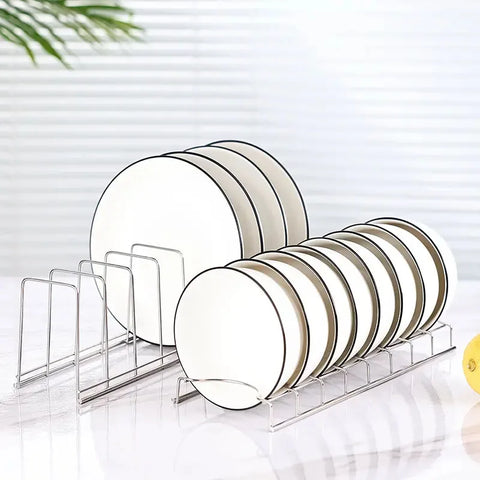 Stainless Steel Kitchen Bowl & Dish Organizer Rack