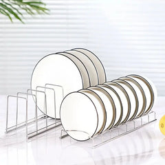 Stainless Steel Kitchen Bowl & Dish Organizer Rack