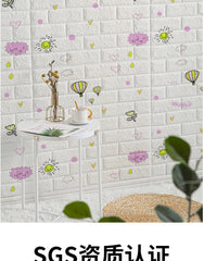 3D Foam Brick Wall Panels – Self-Adhesive Waterproof Wall Decals