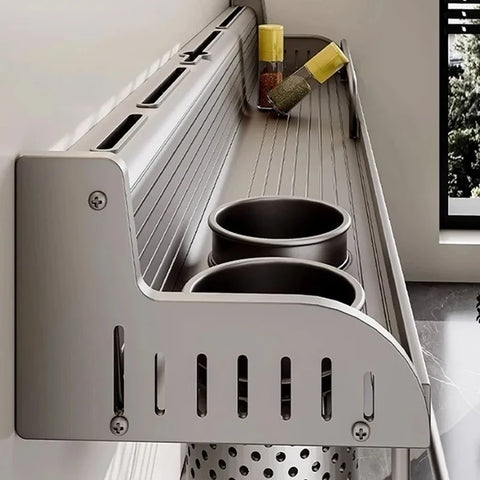 Kitchen Spice & Knife Holder with Spoon and Chopstick Organizer