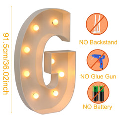 91.5cm Giant LED Letter Light Frame Box – DIY Party Decor