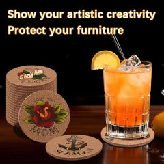 Natural Round Cork Coaster – Non-Slip Heat Insulation Pad