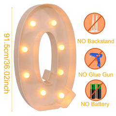 91.5cm Giant LED Letter Light Frame Box – DIY Party Decor