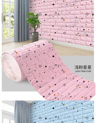 3D Foam Brick Wall Panels – Self-Adhesive Waterproof Wall Decals