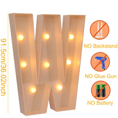 91.5cm Giant LED Letter Light Frame Box – DIY Party Decor