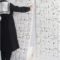 3D Foam Brick Wall Panels – Self-Adhesive Waterproof Wall Decals