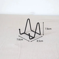 Iron Art Magazine & Dish Display Stand