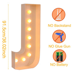 91.5cm Giant LED Letter Light Frame Box – DIY Party Decor