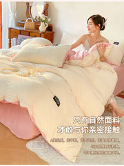 Thick Velvet Winter Duvet Cover – Solid Color Soft Quilt Cover