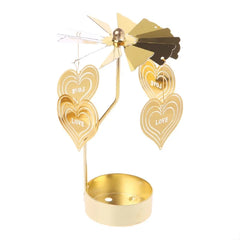 Metal Rotating Candle Holder – Christmas & Party Decoration