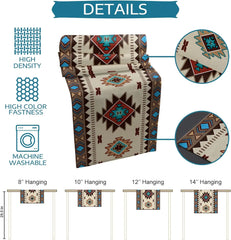 Boho American Indian Style Linen Table Runner – Reusable Decor