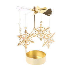 Metal Rotating Candle Holder – Christmas & Party Decoration