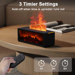 Air Humidifier & Essential Oil Diffuser with LED Light & Remote