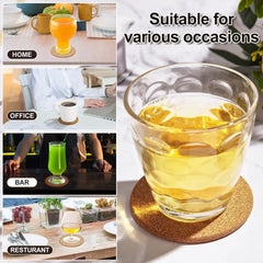 Natural Round Cork Coaster – Non-Slip Heat Insulation Pad