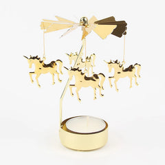 Metal Rotating Candle Holder – Christmas & Party Decoration