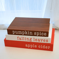 3-Piece Decorative Fake Books Set for Coffee Table & Decor